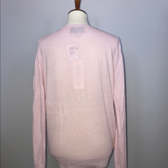 Wildfox Black Sequence Wreath Pink Sweater Sz M - Picture 4 of 6